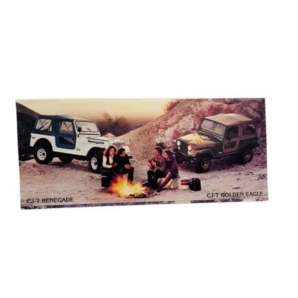 1978 JEEP Color Sales Brochure Booklet Folded‎ Information Phamplet Model List